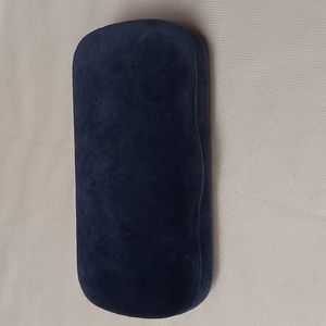 GUCCI  BLUE SUEDE EYEGLASS CASE ONLY
